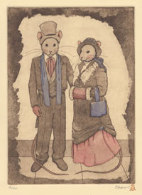 Victorian Mouse Couple