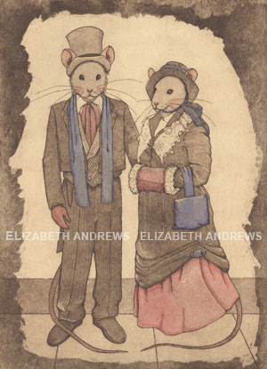 Victorian Mouse Couple