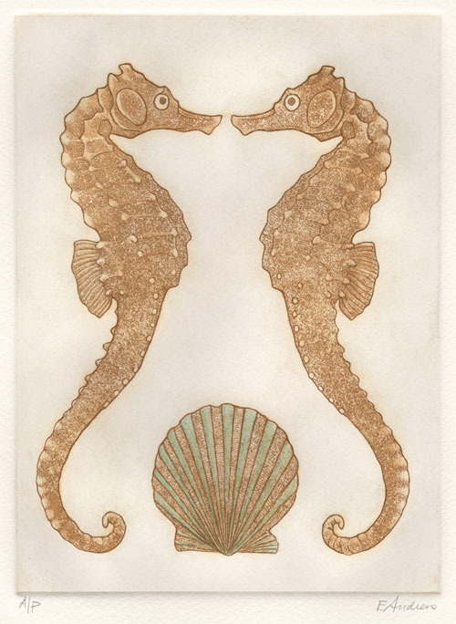 Seahorses with Shell